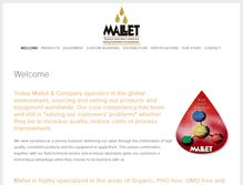 Tablet Screenshot of malletoil.com